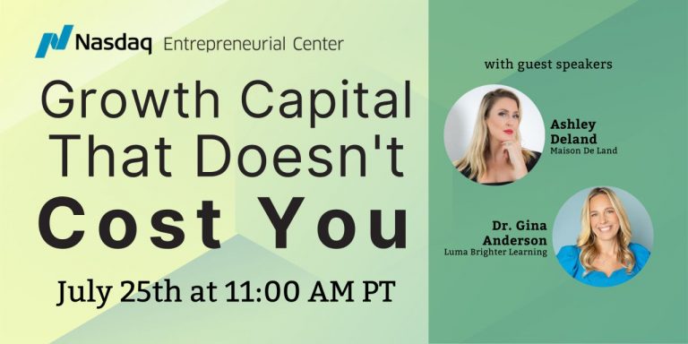 Dr. Gina Anderson speaking with NASDAQ's audience