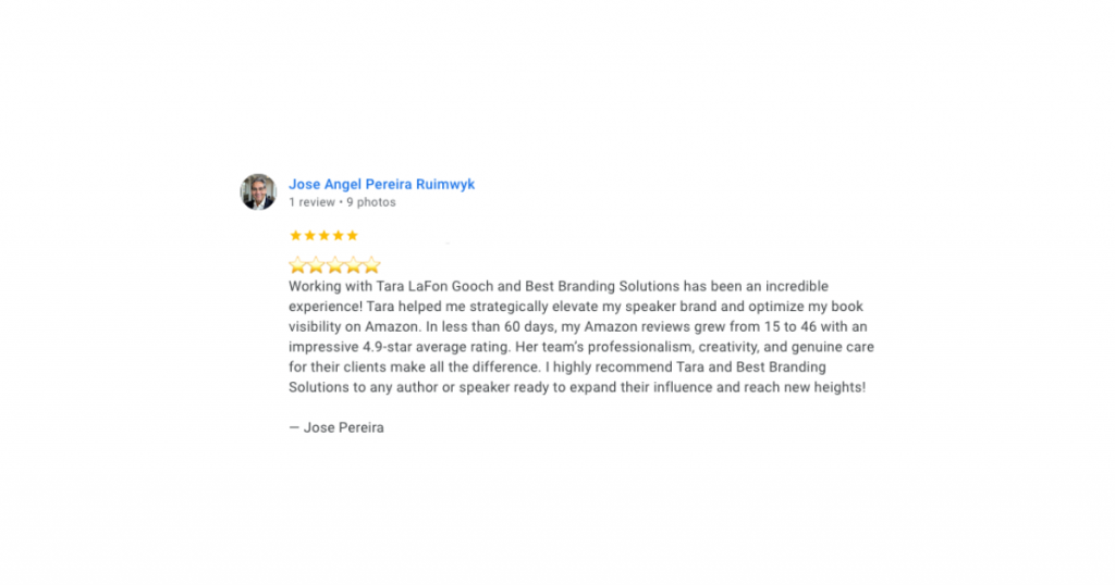Book marketing review from Jose