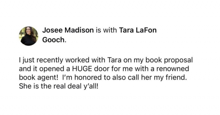 Josee madison comment about book proposal