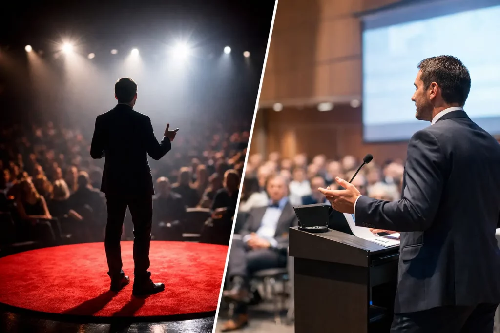 TEDx Talk vs Keynote Speaking for Authority