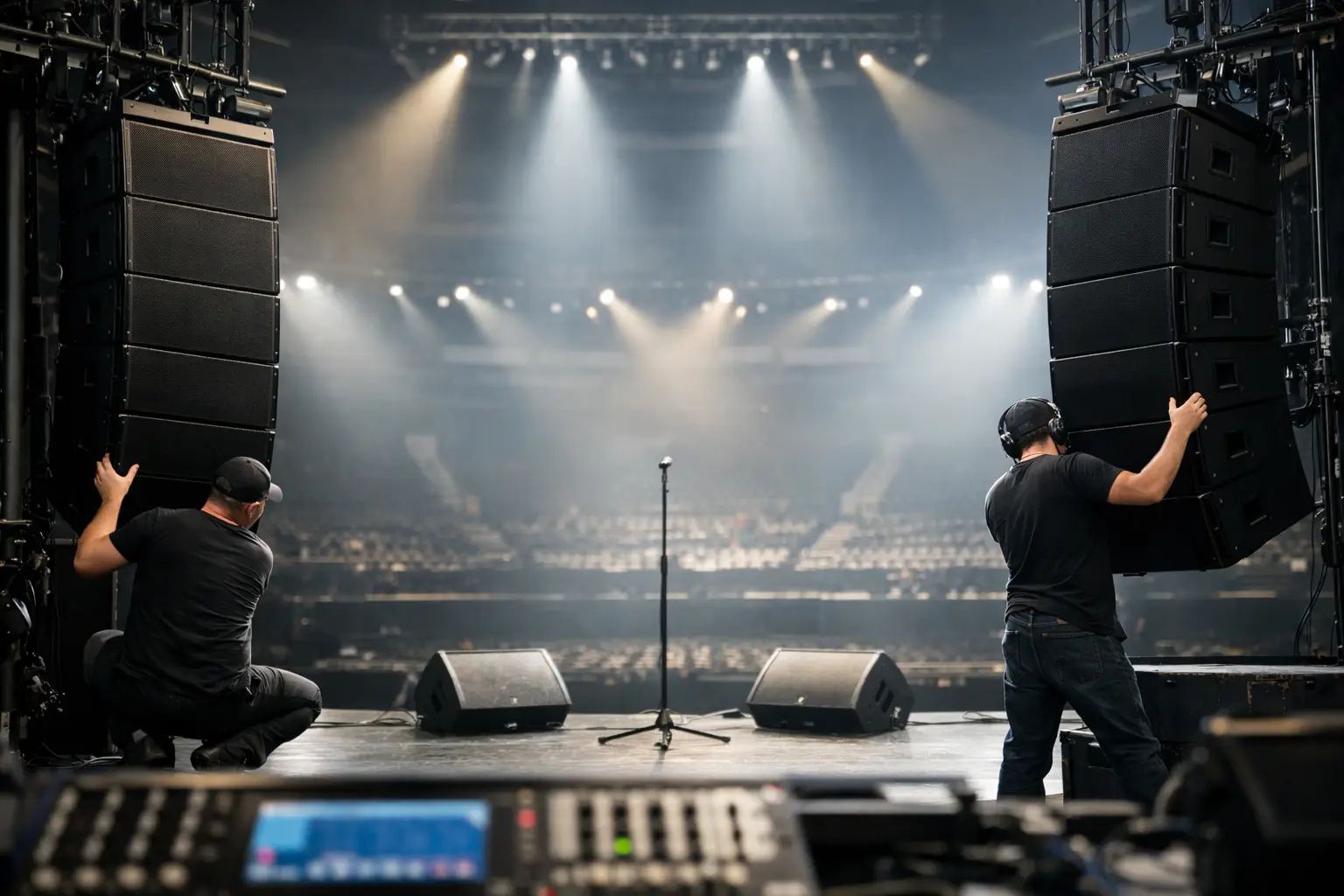 How to Refine Speaker Positioning for Bigger Stages